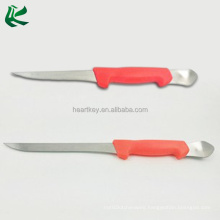 Fishing Comfort Fillet Knife with Spoon, Long Stainless Steel Blade Fillet Knife with Bait Spoon